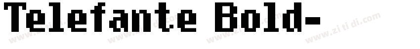 Telefante Bold字体转换